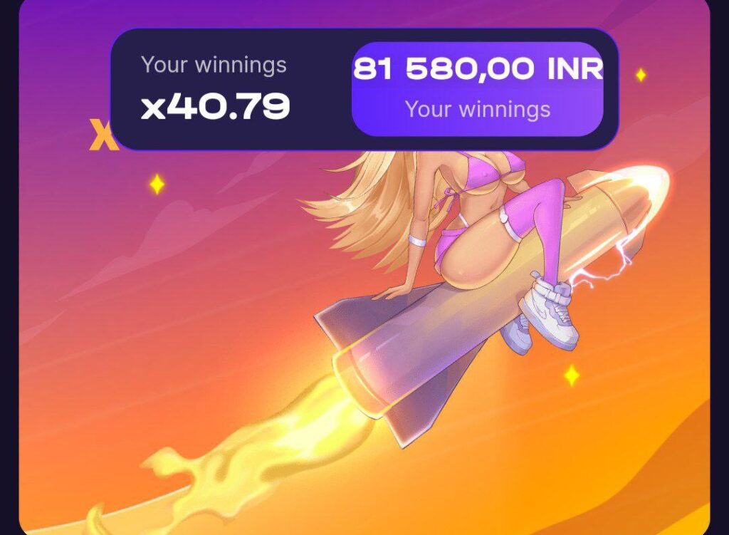 1win rocket queen online game